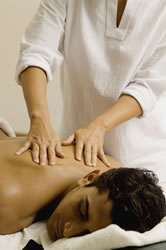 man receiving a massage